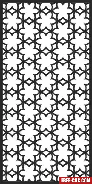 Decorative panel wall separator door pattern - free dxf download Decorative panel wall separator door pattern - free dxf download