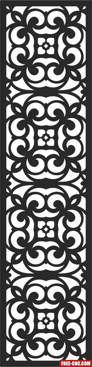 Pattern door screen door wall screen decorative - Free dxf files ready to cut Pattern door screen door wall screen decorative - Free dxf files ready to cut