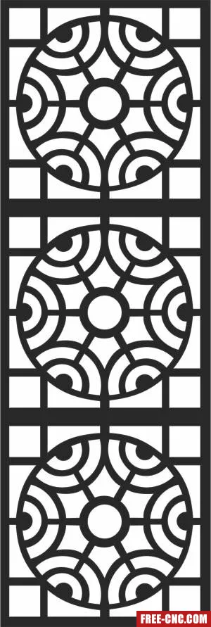Wall door screen door screen pattern - Free dxf for laser cutting and plasma Wall door screen door screen pattern - Free dxf for laser cutting and plasma