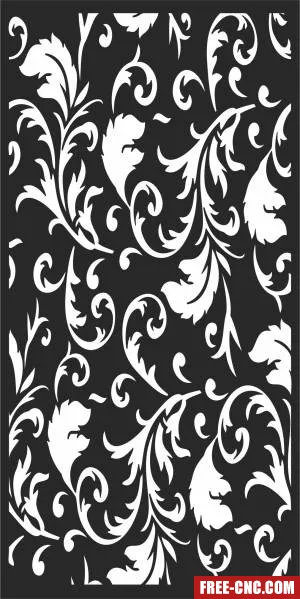 Screen wall screen decorative pattern decorative - Free dxf for laser cutting and plasma