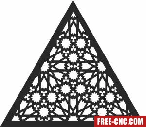 Mandala decorative pattern clipart - Free dxf download