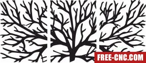 Tree branches wall decor - Download free dxf for cnc plasma cutting