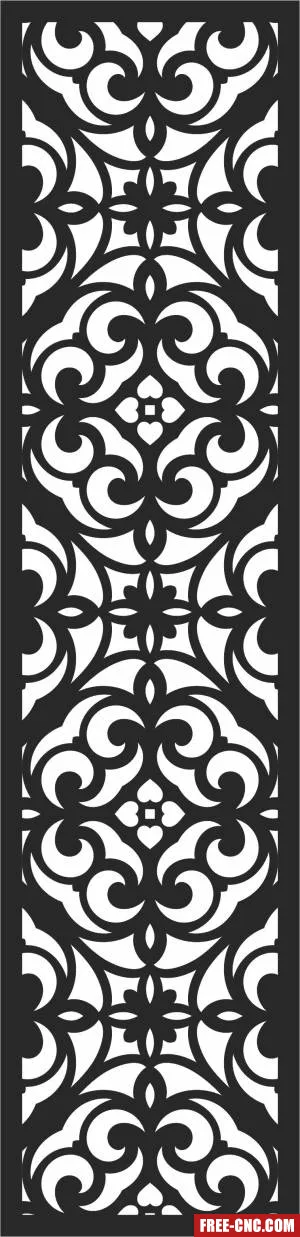 Pattern decorative screen decorative - Free dxf files ready to cut