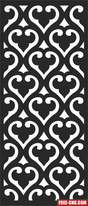 Pattern screen door - Download free dxf for cnc plasma cutting