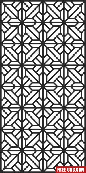 Wall pattern decorative screen decorative - Download free dxf for cnc plasma cutting
