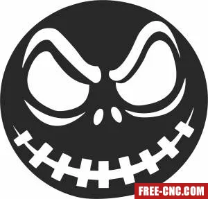 Jack nightmare halloween cliparts - Download free dxf for cnc plasma cutting