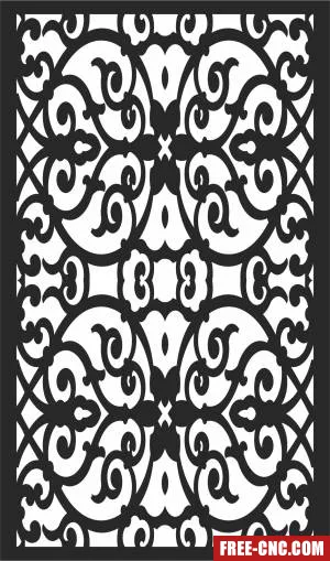 Screen pattern wall screen wall pattern decorative - Free dxf download