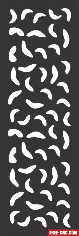 Simetric panel for doors or windows - free dxf download
