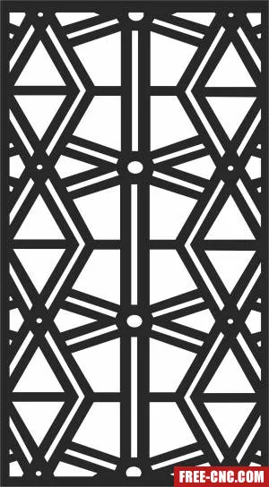 Decorative wall screen decorative wall - Download free dxf for cnc plasma cutting