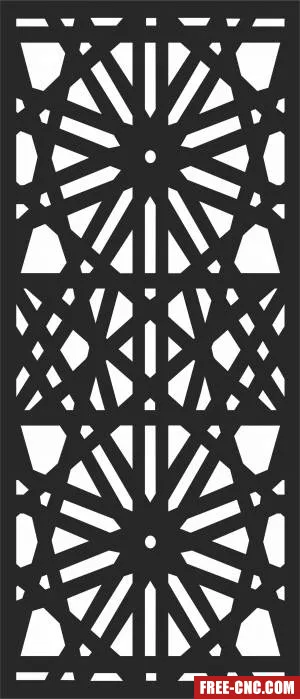 Pattern decorative wall decorative - Free dxf download