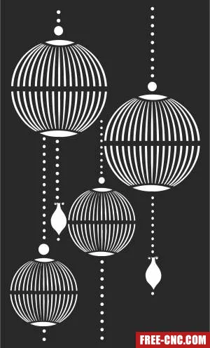 Door screen decorative screen - Free dxf files ready to cut