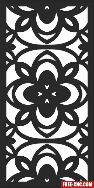 Screen decorative pattern wall pattern wall - Free dxf files ready to cut