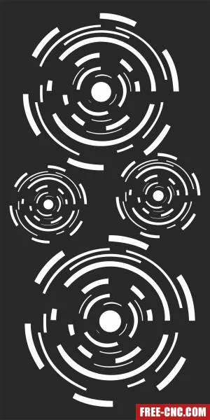 Decorative door pattern wall screen - Free dxf download