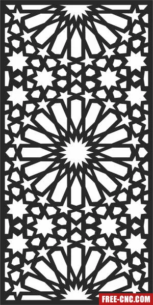 Wall decorative pattern wall - Free dxf files ready to cut