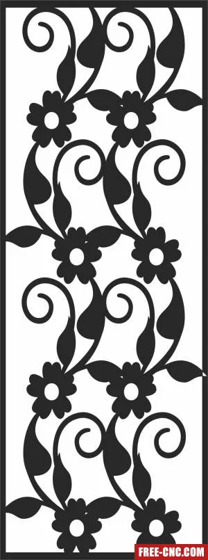 Door screen pattern door pattern screen - Free dxf files ready to cut