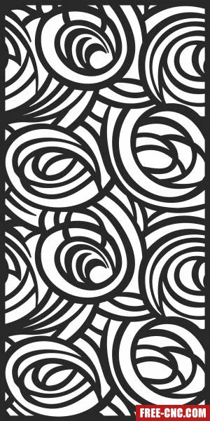 Screen door decorative door wall - Free dxf download