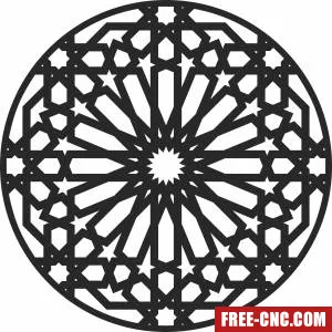 Mandala door pattern screen - Free dxf files ready to cut