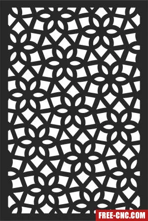 Screen door wall - Free dxf download