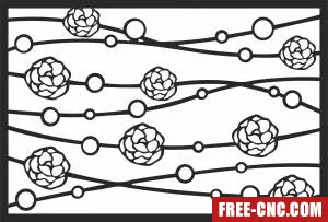 Decorative wall screen wall pattern screen decorative - Free dxf download