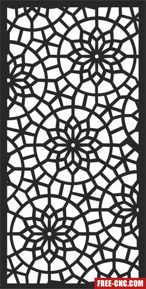 Screen wall decorative - Free dxf files ready to cut