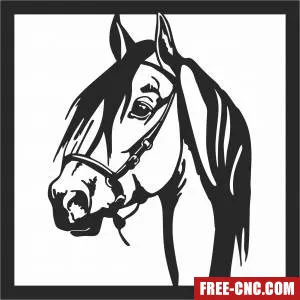 Horse clipart decor - Download free dxf for cnc plasma cutting