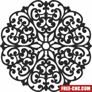 Screen door decorative door screen door - Free dxf download
