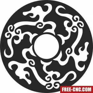 Wall clock art - free dxf download Wall clock art - free dxf download