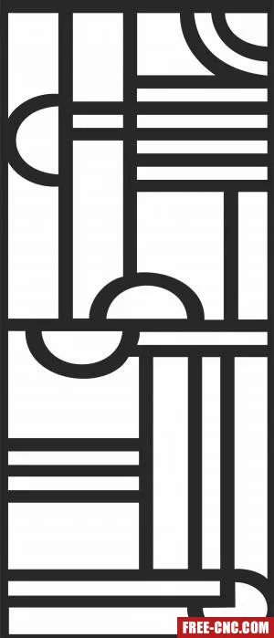 Wall screen decorative screen door screen wall - Free dxf download
