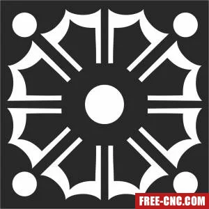 Door screen pattern screen pattern decorative - Free dxf files ready to cut