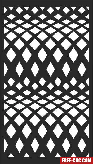 Wall screen door screen - Free dxf files ready to cut