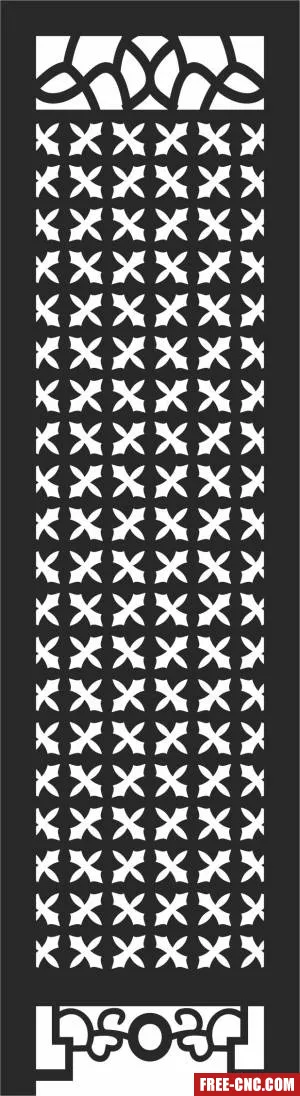 Screen decorative pattern - Free dxf for laser cutting and plasma Screen decorative pattern - Free dxf for laser cutting and plasma