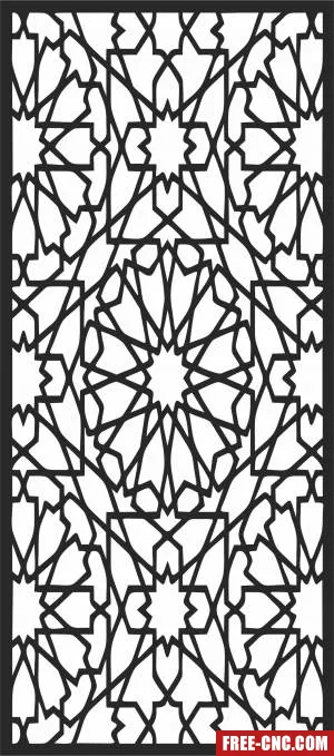 Decorative screen wall - Download free dxf for cnc plasma cutting