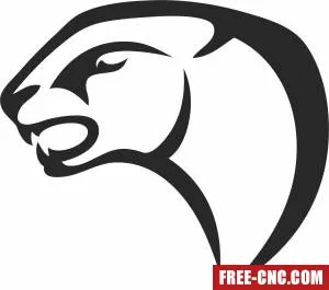 Panther clipart - Free dxf files ready to cut