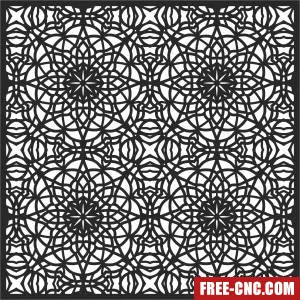 Pattern door pattern screen pattern - Free dxf for laser cutting and plasma