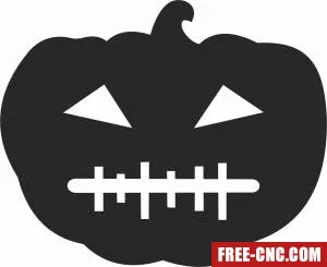 Halloween pampking silhouette - Free dxf files ready to cut