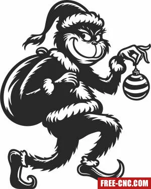 Grinch santa - Download free dxf for cnc plasma cutting