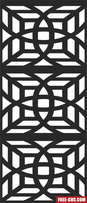 Decorative wall pattern decorative screen screen - Download free dxf for cnc plasma cutting
