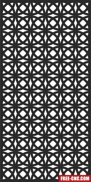 Screen decorative door decorative pattern wall - Free dxf files ready to cut