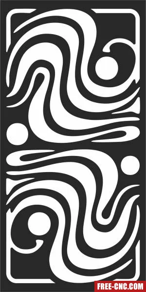 Pattern wall pattern decorative screen wall - Free dxf for laser cutting and plasma