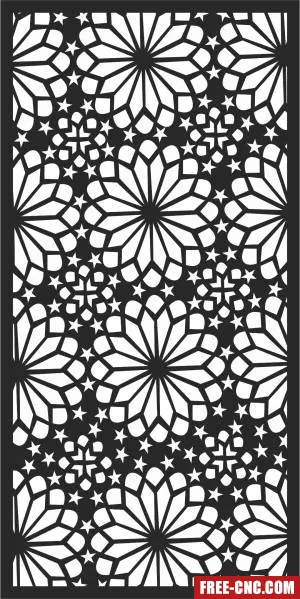 Wall door screen door screen pattern wall - Download free dxf for cnc plasma cutting