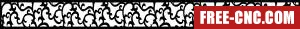 Decorative wall pattern - Free dxf files ready to cut