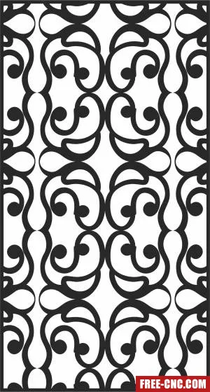 Decorative pattern decorative pattern screen - Download free dxf for cnc plasma cutting