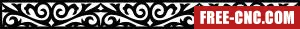 Pattern door pattern screen - Free dxf for laser cutting and plasma
