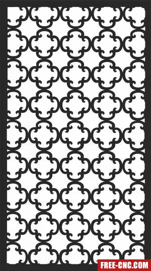 Door screen pattern - Free dxf for laser cutting and plasma