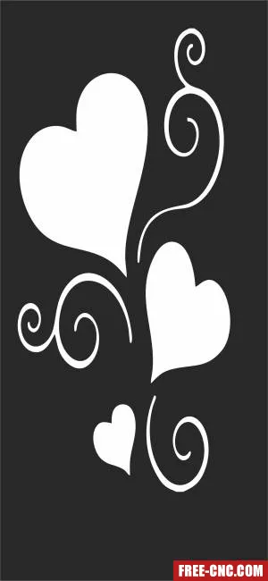 Screen door wall screen - Free dxf files ready to cut