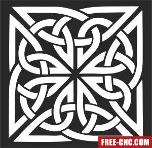 Ornament decorative art - Free dxf for laser cutting and plasma