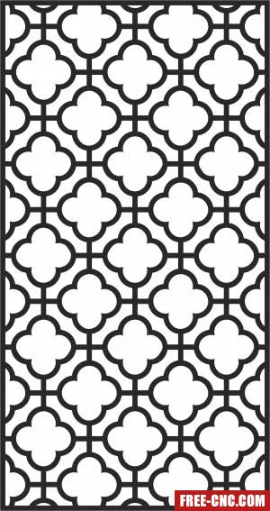 Wall decorative pattern door decorative screen pattern - Free dxf download