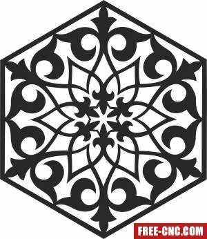 Pattern mandala wall arts - Free dxf files ready to cut