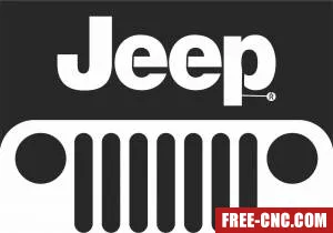 Jeep logo - Free dxf download