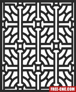 Decorative screen wall - Free dxf files ready to cut